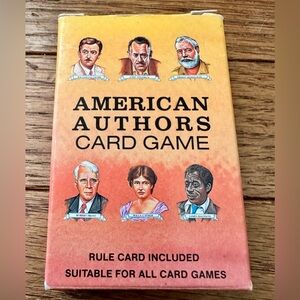 Vintage 1988 American Authors Card Game